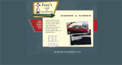 Desktop Screenshot of foxystopsandupholstery.com