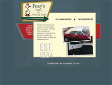 Tablet Screenshot of foxystopsandupholstery.com